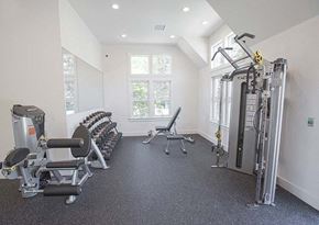 Plainsboro Township apartment for rent - a gym with a lot of exercise equipment in it