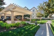 Newark apartment for rent - Picnic area with walkways at Sycamore Bay apartments in Newark.