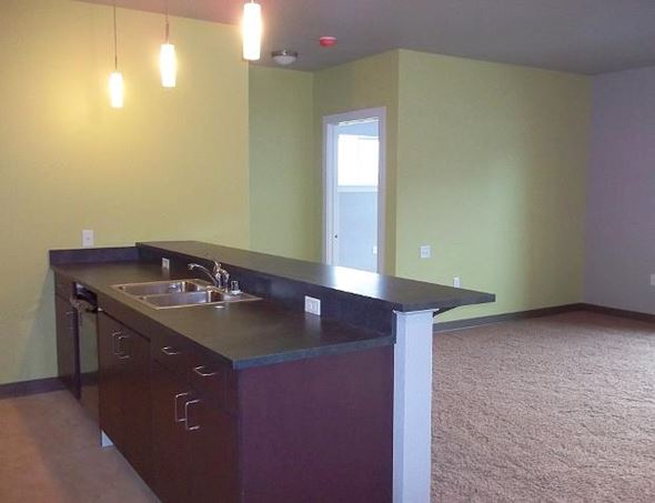 Missoula apartment for rent - Kitchen counter and bar