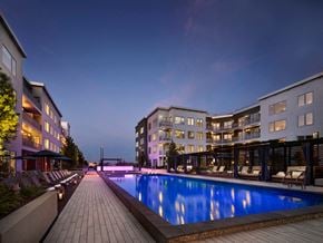 Florham Park apartment for rent - Dusk Pool at AVE Florham Park, Florham Park, New Jersey