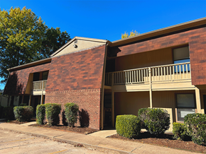 Rogers apartment for rent - an apartment building with a balcony and a sidewalk