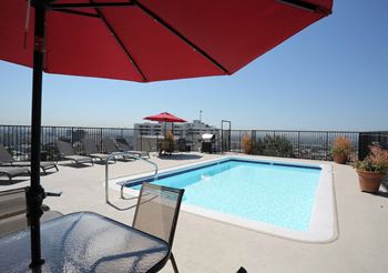 Pool with relaxing chairs