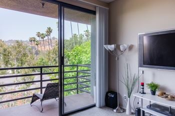 Spacious balcony cum living room view