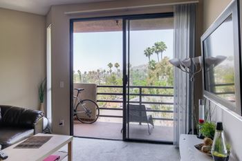 Private balcony with seating