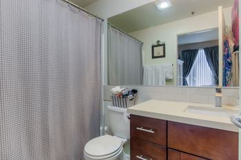 Designer granite counter-tops in all bathrooms