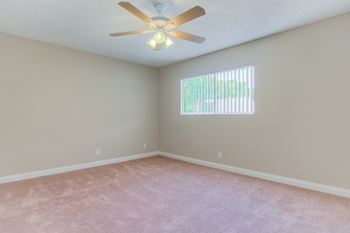 Carpeted bedroom