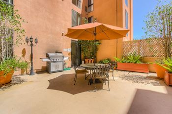 Terrace with grilling station