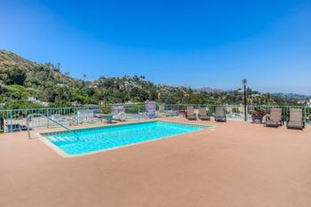 Mini swimming pool and relaxing area