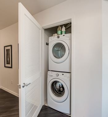 In-unit front loading washer & dryer