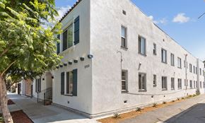 Los Angeles apartment for rent - Corner of Property Exterior Front at Barton Apartments in Hollywood, California