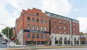 Baltimore apartment for rent - brick building on street corner