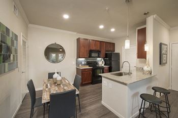 Hardwood cabinets
