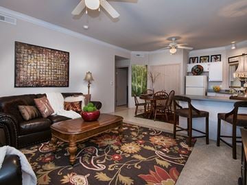 Derby apartment for rent - a living room with a couch and a table