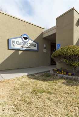 Albuquerque apartment for rent - a building with a sign on the side of it