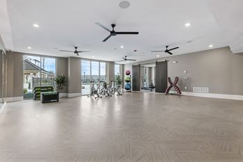 3,000 Square foot wellness club and yoga/spin studio with top-of-the-line endurance and strength equipment