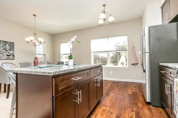 Spacious kitchen island for entertaining