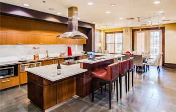 Gourmet demonstration kitchen