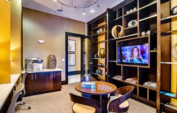 Business center with video conferencing