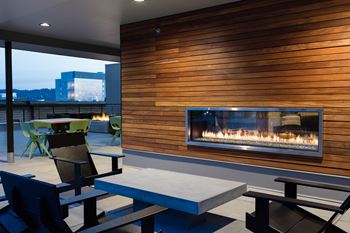 Common area fireplace