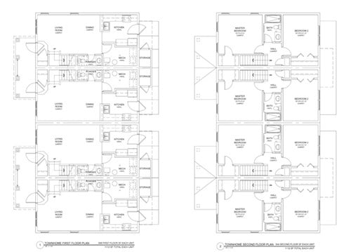 Floor plan for 2 beds, 1.5 baths, 1112 sqft