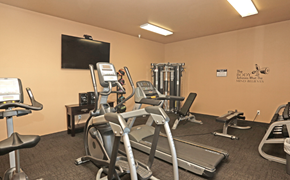 Stanley apartment for rent - our gym has a lot of equipment for our residents to use