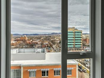 City view from window