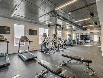 Fitness center with updated equipment