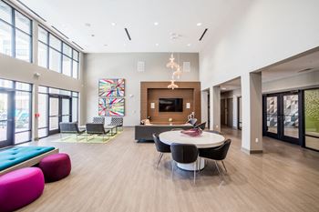 Artistically designed clubhouse