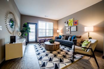 Chic faux hardwood floors