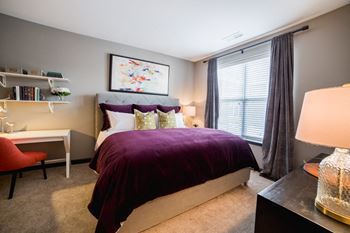 Plush carpeting in bedrooms