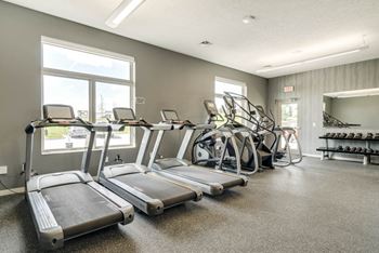 Expansive 24-hour fitness center