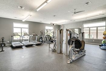 Expansive 24-hour fitness center