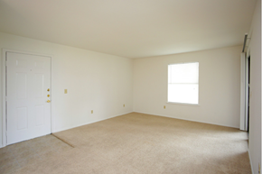 Cleveland apartment for rent - an empty room with a white door and a window