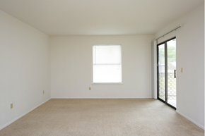 Cleveland apartment for rent - an empty room with a window and a door