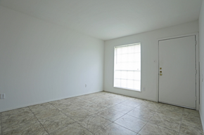 Houston apartment for rent - an empty room with white walls and a window and a door