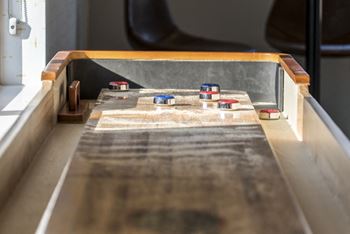 Game room in clubhouse