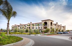 Camarillo apartment for rent - Springville Seniors Apartments Drive Up View of the Outside of the building