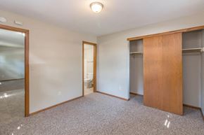 Princeton apartment for rent - an empty bedroom with a closet and a bathroom