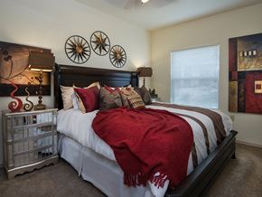 Jonesboro apartment for rent - a bedroom with a bed and a window
