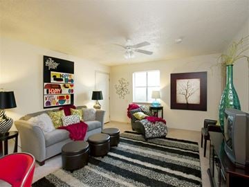 Springdale apartment for rent - a living room with a couch and a tv