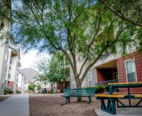 El Paso apartment for rent - Bench Seating and Apt Building Rentals at Independence Place in El Paso 