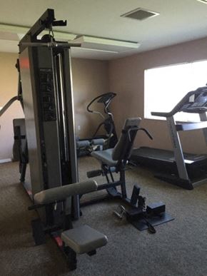 Mt. Morris townhouse for rent - a gym with some machines in a room