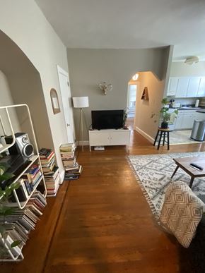 Philadelphia apartment for rent - a living room with a couch and a tv