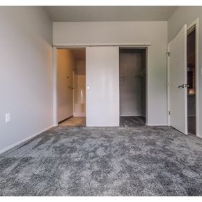East Lansing apartment for rent - an empty living room with a carpet and a closet