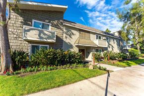 Studio City apartment for rent - The exterior of the Excelsior apartments in Studio City with lush greenery