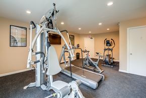 Studio City apartment for rent - The fitness center at the Diplomat Apartments in Studio City, CA with cardio and workout equipment
