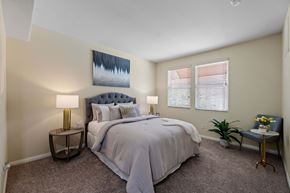 Northridge apartment for rent - Spacious bedroom at the Villagio Apartment in Northridge, CA with upgraded features and ample natural light