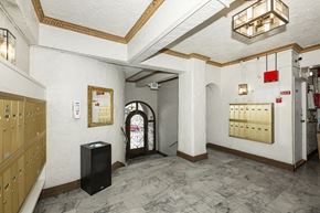 San Francisco apartment for rent - A room with a black speaker on the floor.