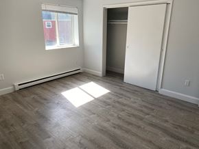 Quincy apartment for rent - Bedroom with laminate flooring