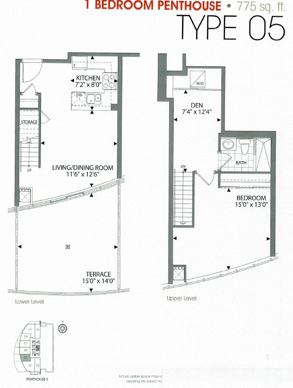 Floor plan for 1 bed, 1 bath, 759 sqft